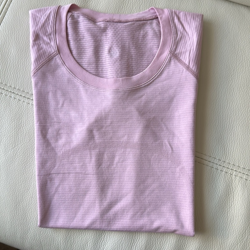 Lululemon Athletica Lululemon pink crew neck